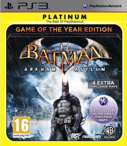 Batman Arkham Asylum Game Of The Year Edition