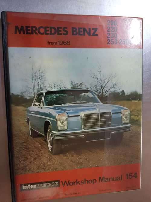 Mercedes Menz Workshop Manual
