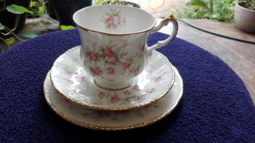 B - PARAGON CHINA - "VICTORIANA ROSE" TRIO!!!