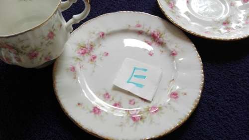E - PARAGON CHINA - "VICTORIANA ROSE" TRIO!!!