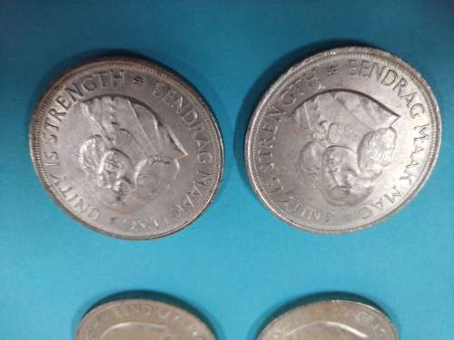 LOT #2 FOUR 1964 SOUTH AFRICAN 50 CENTS COINS