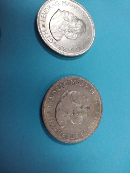 LOT #2 FOUR 1964 SOUTH AFRICAN 50 CENTS COINS