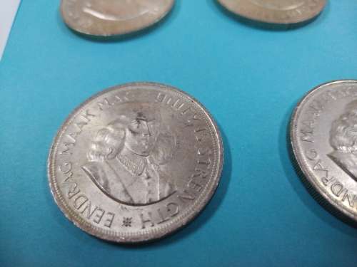 LOT #2 FOUR 1964 SOUTH AFRICAN 50 CENTS COINS