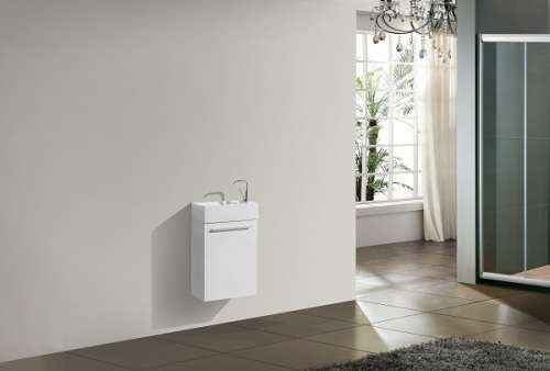 Small bathroom cabinet, WHITE, 395 mm L, ref KC395W