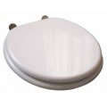 Best price R125   for Wooden Toilet Seat, white, adjustable METAL hinges