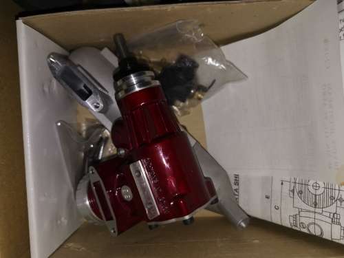 Radio controlled airplane with radio transmitter