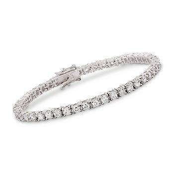 **R1450** Beautiful SOLID STERLING SILVER White CZ Tennis Bracelet.