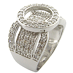 Stunning SOLID Sterling Silver GENUINE Green Amethyst &  CZ Unique Designer Inspired