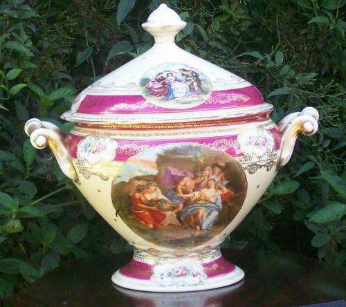 SPECTACULAR##AMAZING##ANTIQUE 19TH CENTURY SOUP TUREEN AND LID