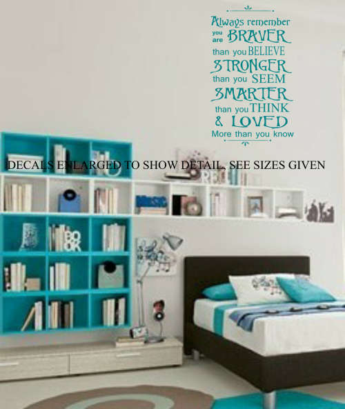 Free/Low Shipping - Always Remember Large Wall Decal Sticker