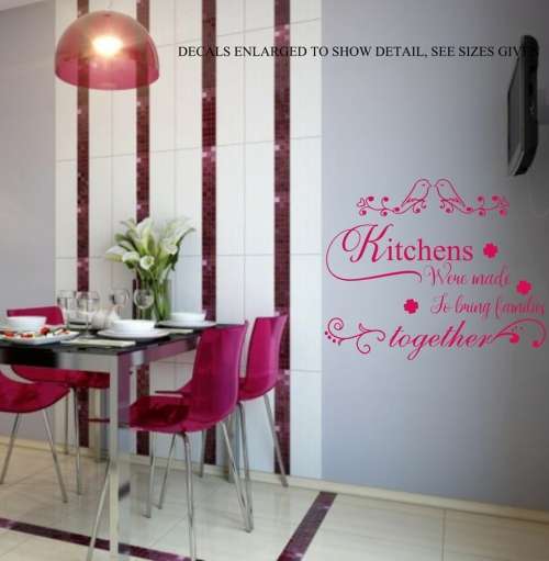 Free/Low Shipping - Kitchens Were Made To Bring Families Together Medium Wall Decal Sticker