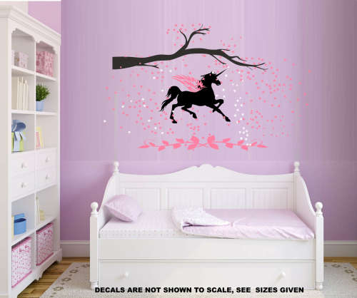 Free/Low Shipping - Unicorn Fantasy X Large Wall Decal Sticker