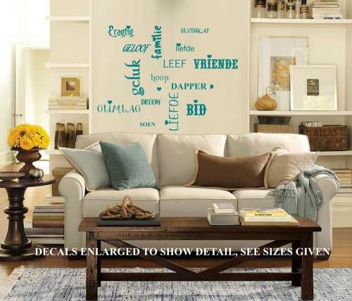Free/Low Shipping - Word Cloud Afrikaans X Large Wall Decal Sticker