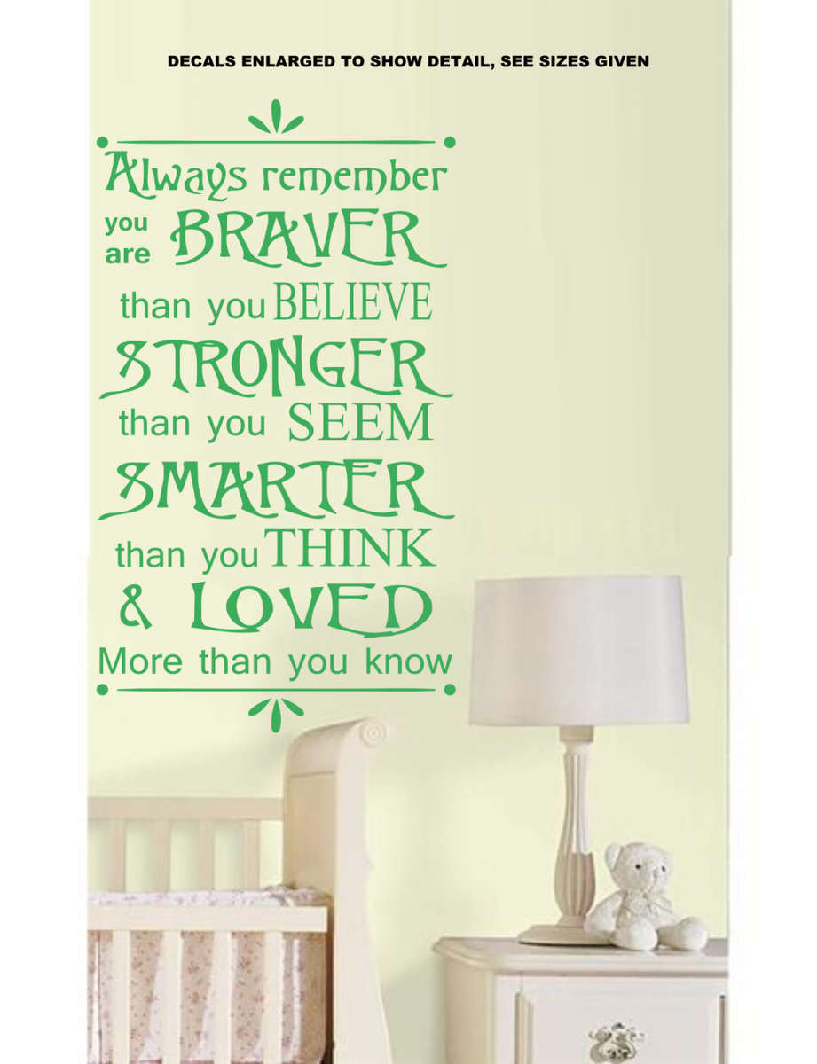 Free/Low Shipping - Always Remember Small Wall Decal Sticker