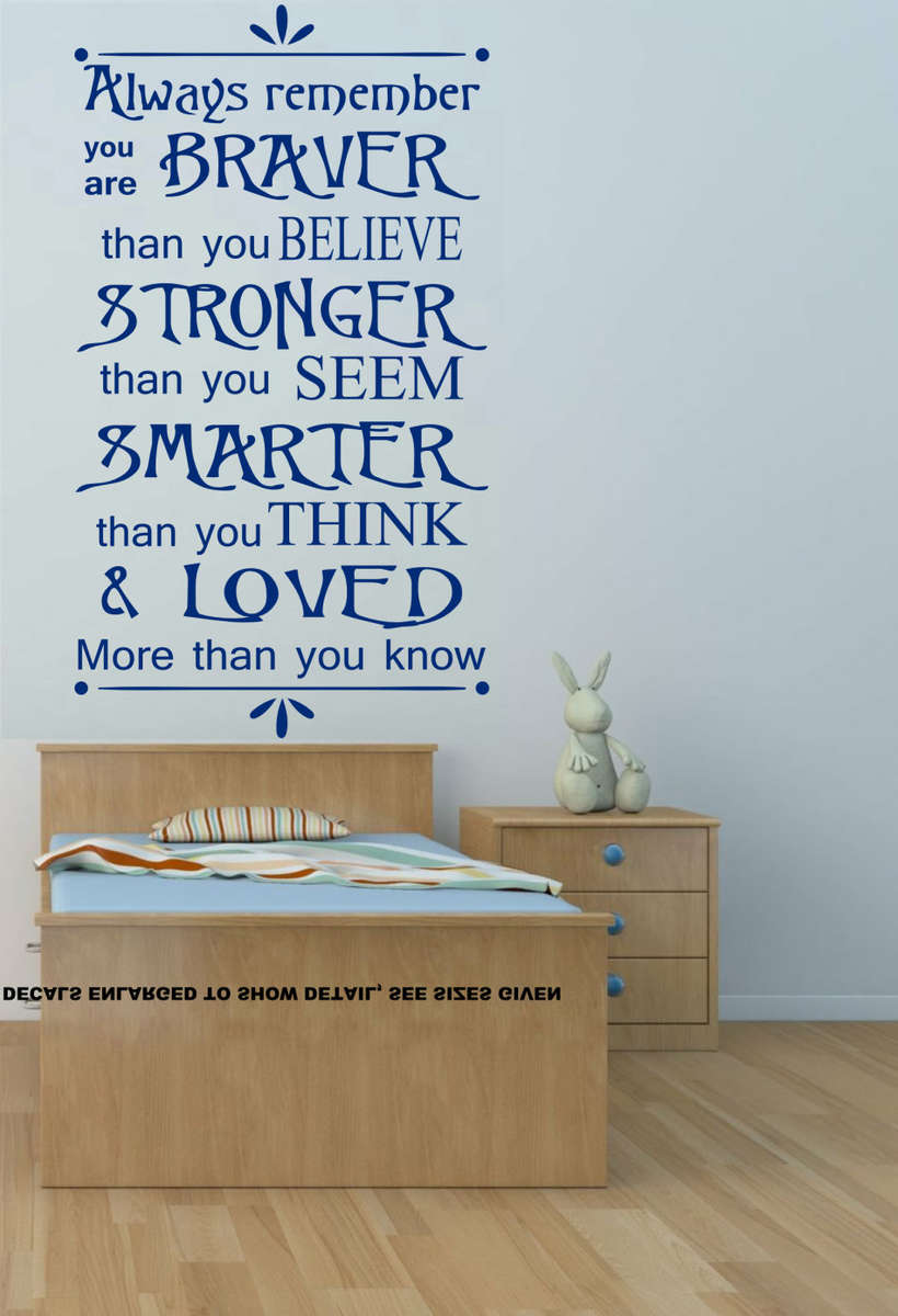 Free/Low Shipping - Always Remember Small Wall Decal Sticker