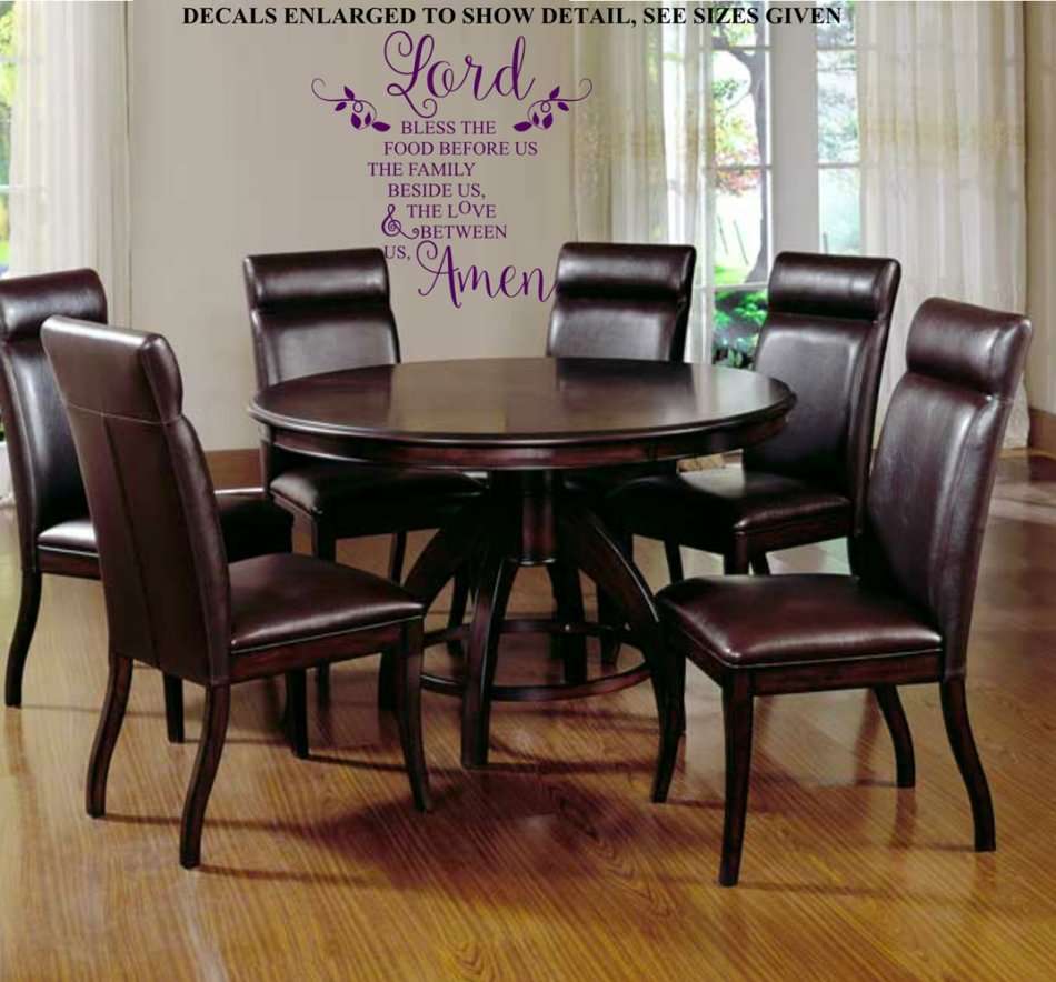 Free/Low Shipping - Bless The Food Before Us Quotation Small Wall Decal Sticker