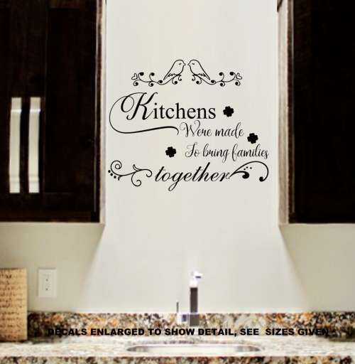 Free/Low Shipping - Kitchens Were Made To Bring Families Together Medium Wall Decal Sticker