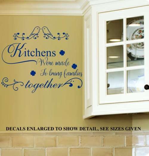 Free/Low Shipping - Kitchens Were Made To Bring Families Together Medium Wall Decal Sticker