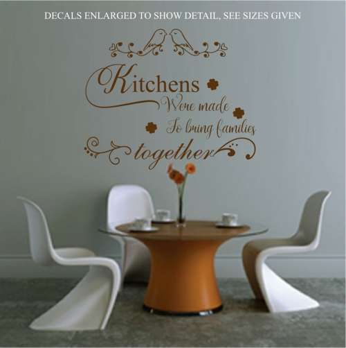 Free/Low Shipping - Kitchens Were Made To Bring Families Together Medium Wall Decal Sticker