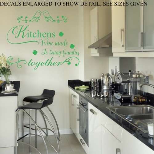 Free/Low Shipping - Kitchens Were Made To Bring Families Together Medium Wall Decal Sticker