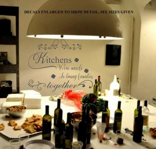 Free/Low Shipping - Kitchens Were Made To Bring Families Together Medium Wall Decal Sticker