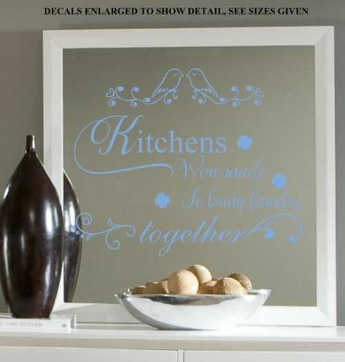 Free/Low Shipping - Kitchens Were Made To Bring Families Together Medium Wall Decal Sticker