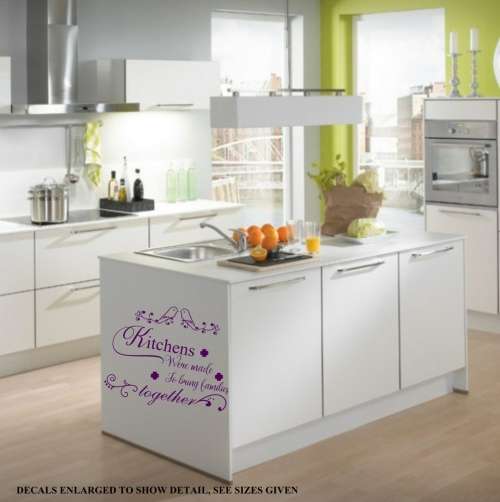 Free/Low Shipping - Kitchens Were Made To Bring Families Together Medium Wall Decal Sticker