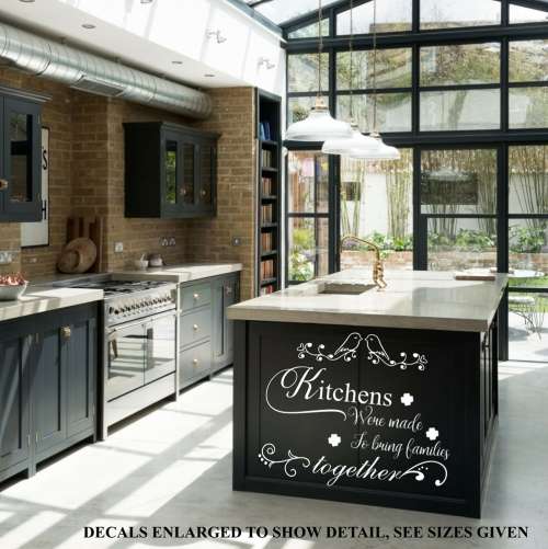 Free/Low Shipping - Kitchens Were Made To Bring Families Together Medium Wall Decal Sticker