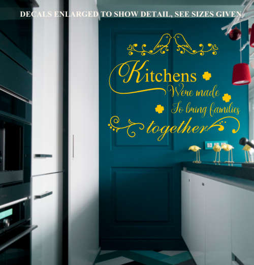 Free/Low Shipping - Kitchens Were Made To Bring Families Together Medium Wall Decal Sticker