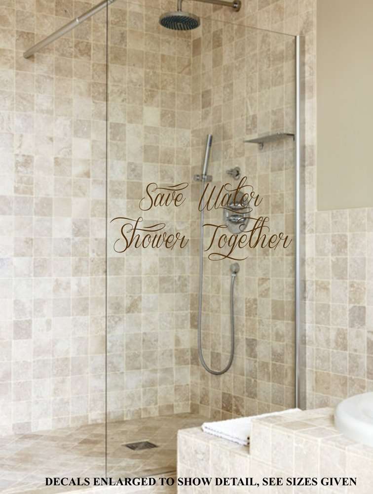 Free/Low Shipping - Save Water  Large Bathroom Wall Decal Sticker