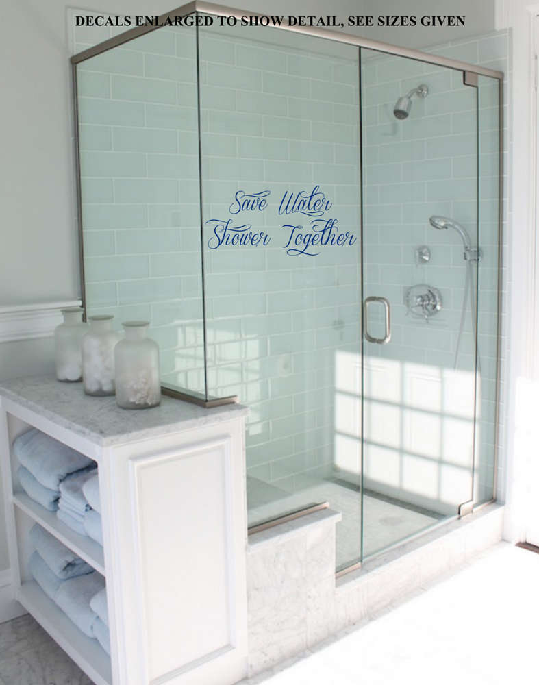 Free/Low Shipping - Save Water  Large Bathroom Wall Decal Sticker