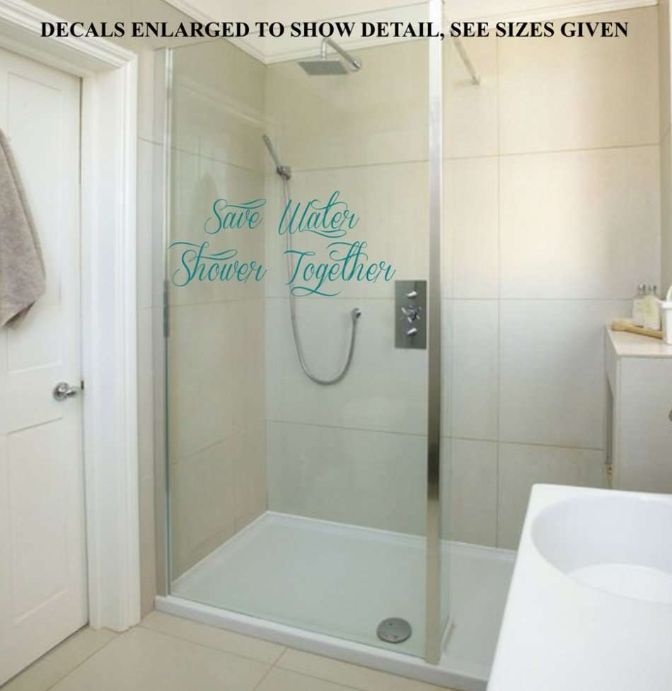 Free/Low Shipping - Save Water  Large Bathroom Wall Decal Sticker