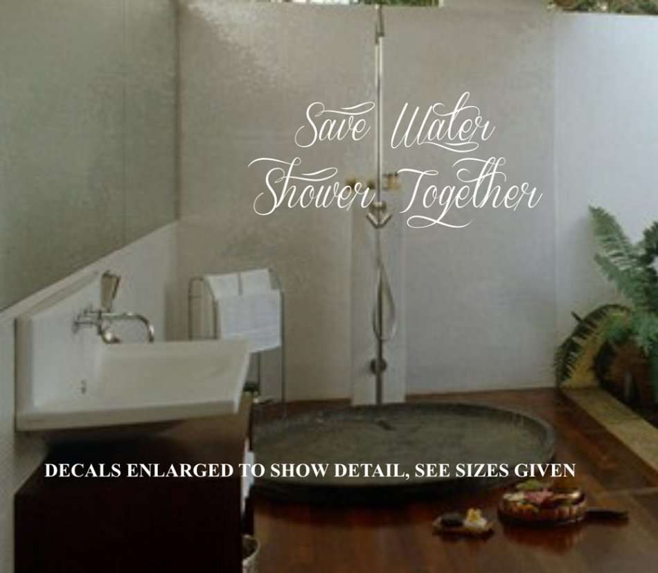 Free/Low Shipping - Save Water  Large Bathroom Wall Decal Sticker