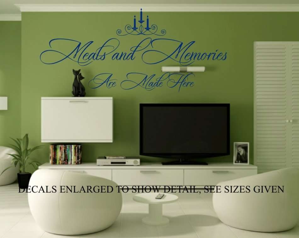 Free/Low Shipping - Meals And Memories Are Made Here Medium Wall Decal Sticker