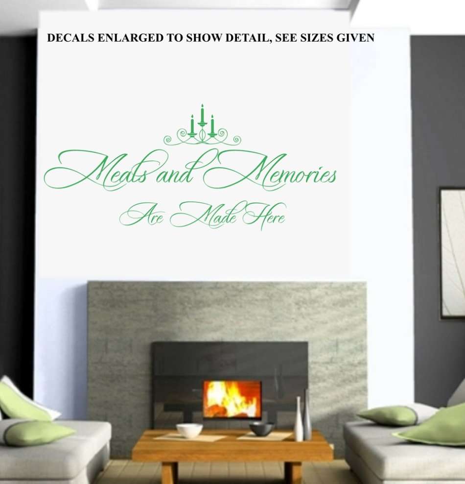 Free/Low Shipping - Meals And Memories Are Made Here Medium Wall Decal Sticker