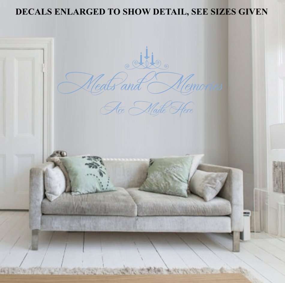 Free/Low Shipping - Meals And Memories Are Made Here Medium Wall Decal Sticker