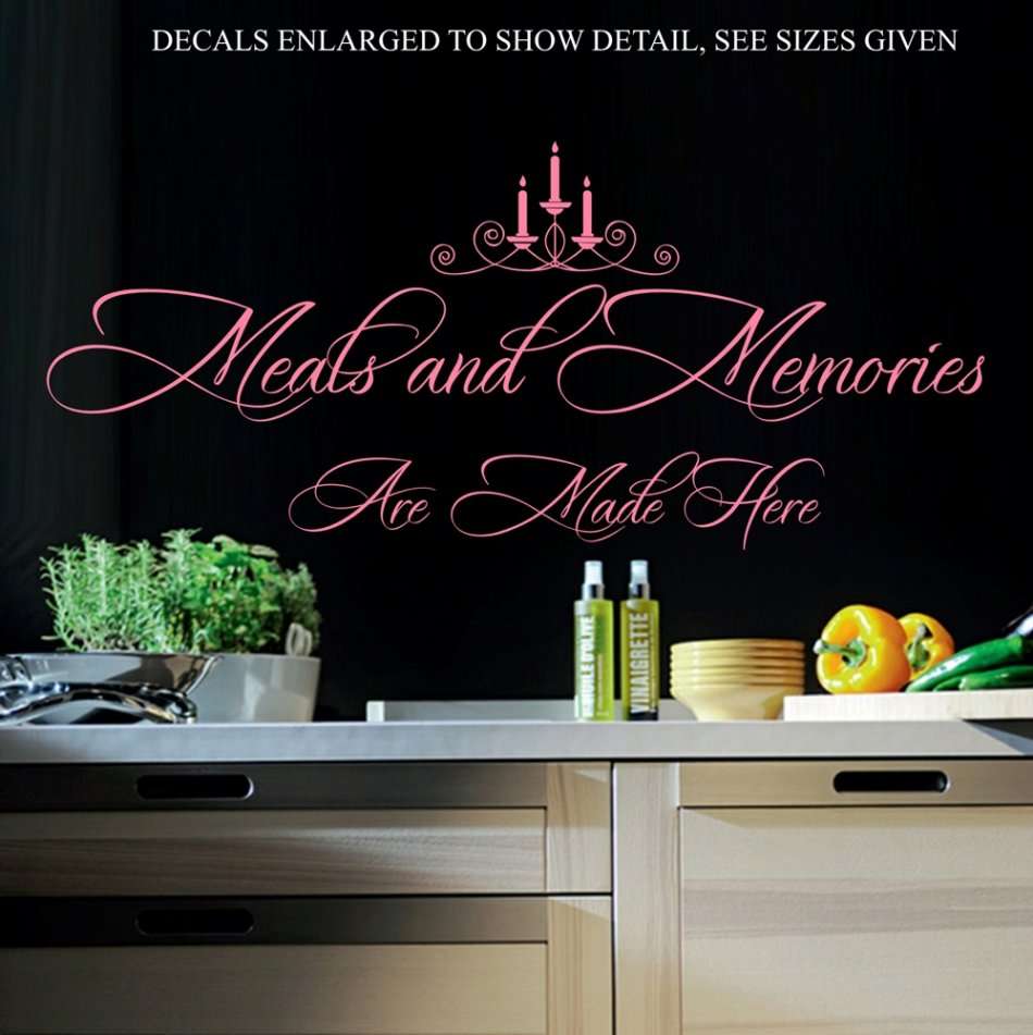 Free/Low Shipping - Meals And Memories Are Made Here Medium Wall Decal Sticker
