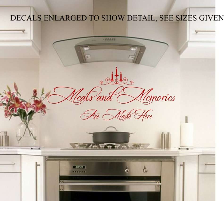 Free/Low Shipping - Meals And Memories Are Made Here Medium Wall Decal Sticker