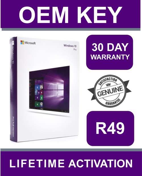 GENUINE OEM LICENSE KEY | Windows 10 Professional | LIFETIME ACTIVATION | 32 & 64 Bit