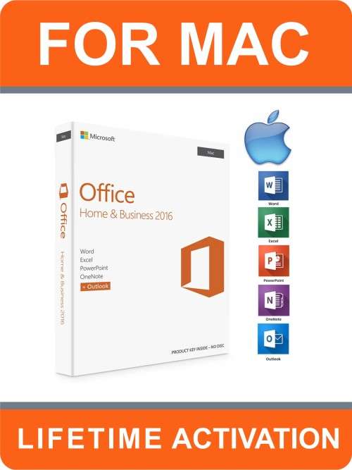 GENUINE LICENSE KEY | Microsoft Office 2016 Home and Business for Mac | LIFETIME ACTIVATION