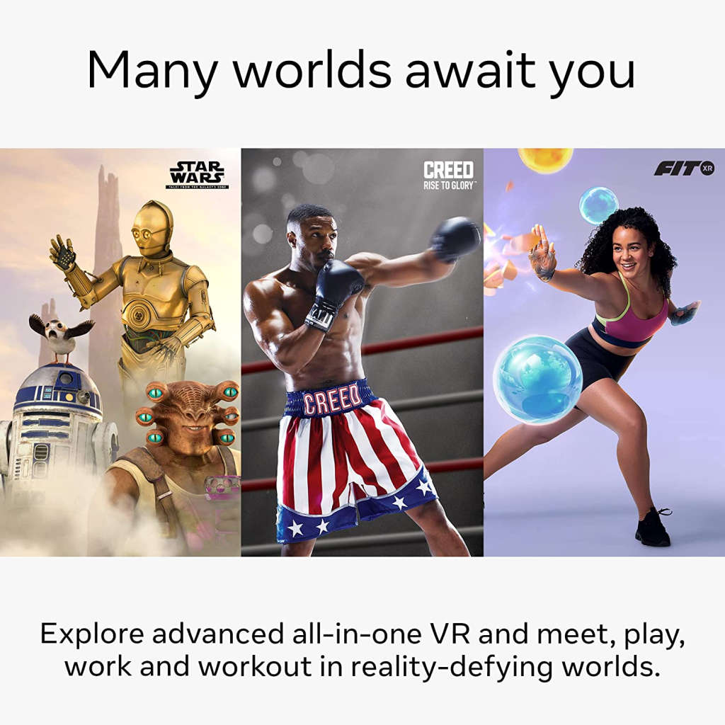 OCULUS QUEST 2 VR GAMING HEADSET 128GB