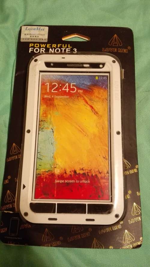 White LoveMei Cover for Samsung Galaxy Note 3