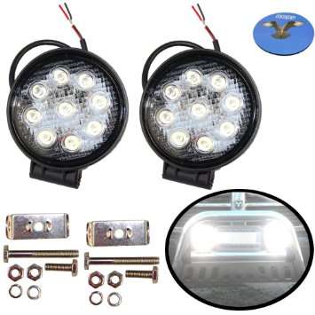 27 Watt Cree Round LED spotlight for workshop, vehicles, excavators,etc