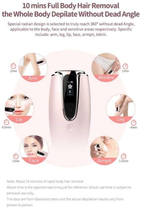 Permanent Painless Shaver Portable Epilator Laser Hair Removal Machine for Home use