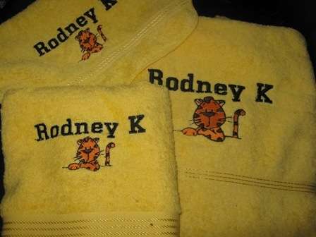 Personalized bath towel