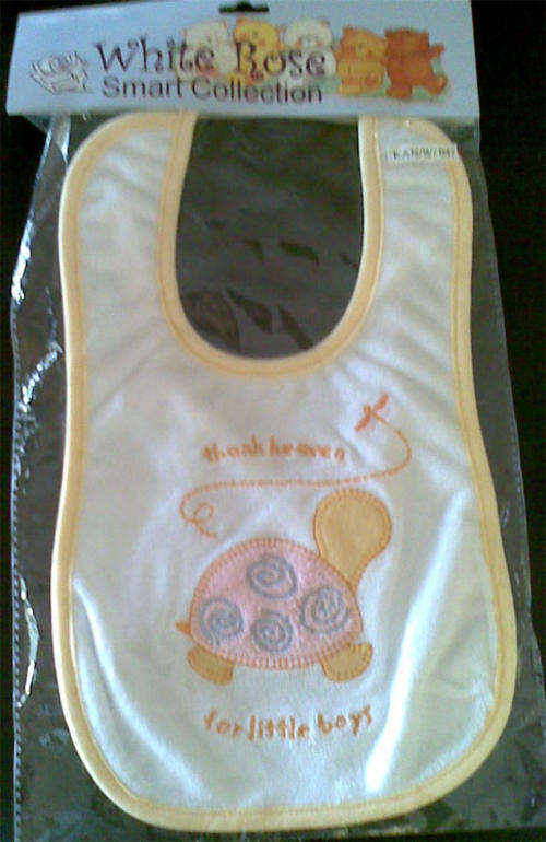 "Thank heaven" bib