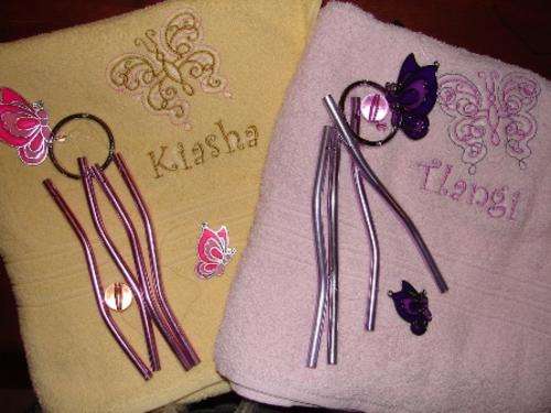 Little Girl's Butterfly Gift Towel