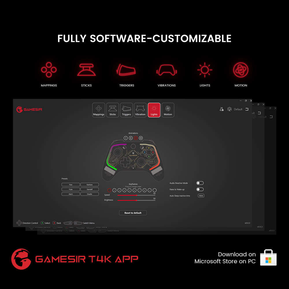 GameSir T4 Kaleid Wired Gamepad with Hall Effect for Nintendo PC Steam