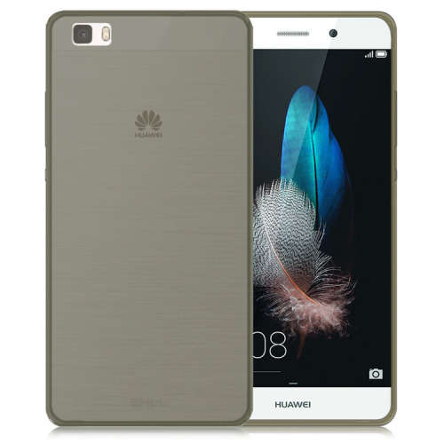 Grey Transparent Matte TPU Gel Skin Cover Case for Huawei P8 LITE