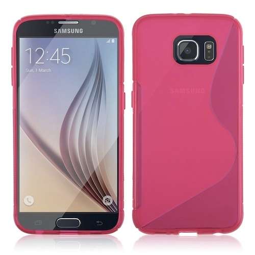 Lumo Pink S Line Protective Gel Silicone Cover Case for Samsung Galaxy S6